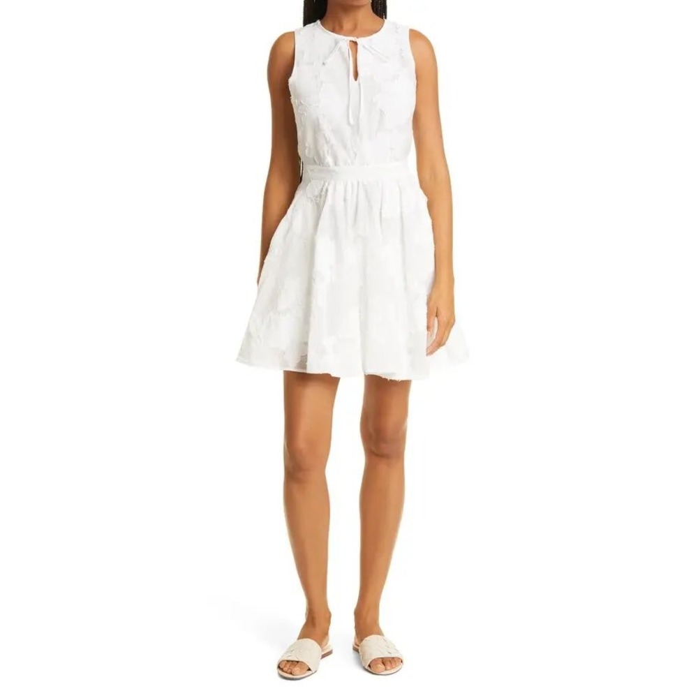 Ted Baker Maylee Appliqué‎ Cotton Blend Dress Size 3 Medium